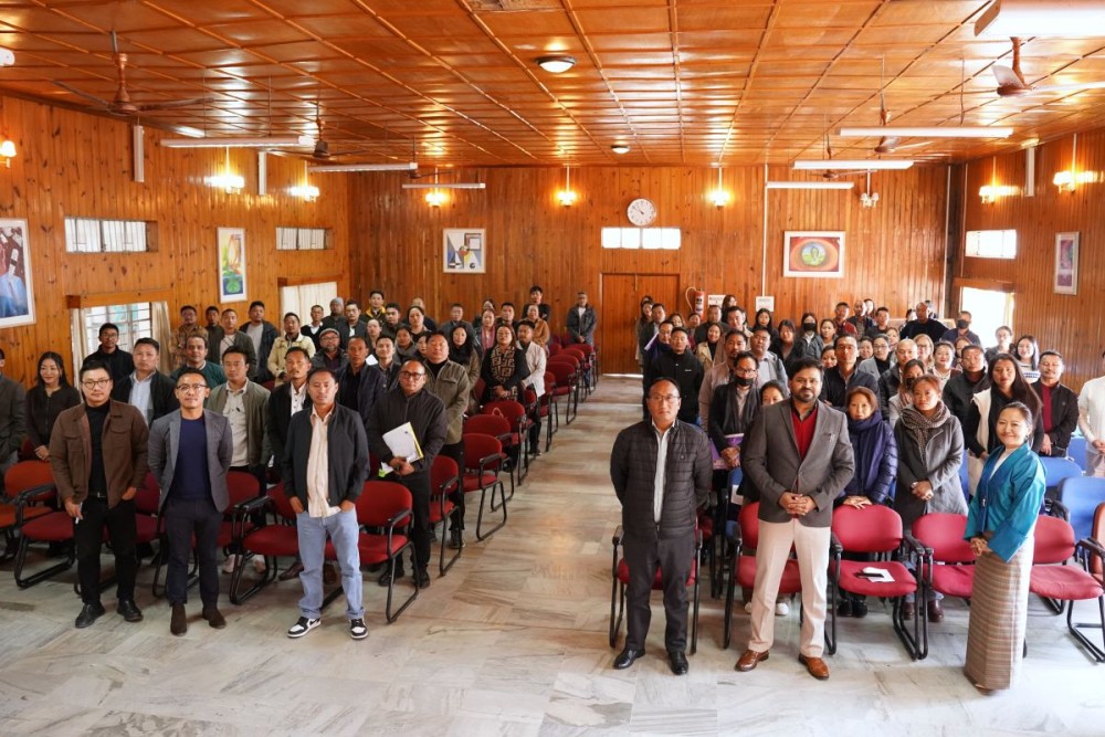 Participants during the training programme on the Annual Curriculum and Pedagogical Plan (ACPP) held at ATI Kohima on January 28.